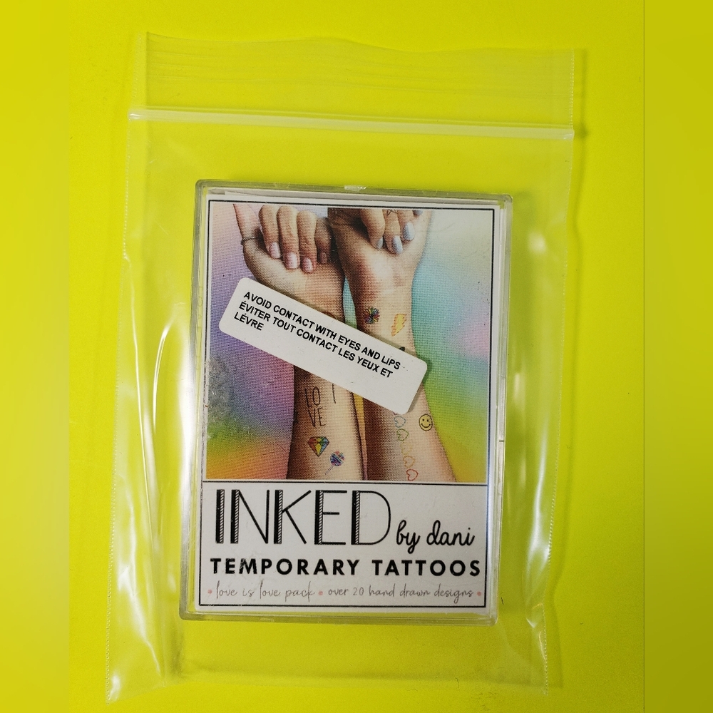 INKED by Dani TEMPORARY TATTOOS - Over 20 Hand Drawn Designs